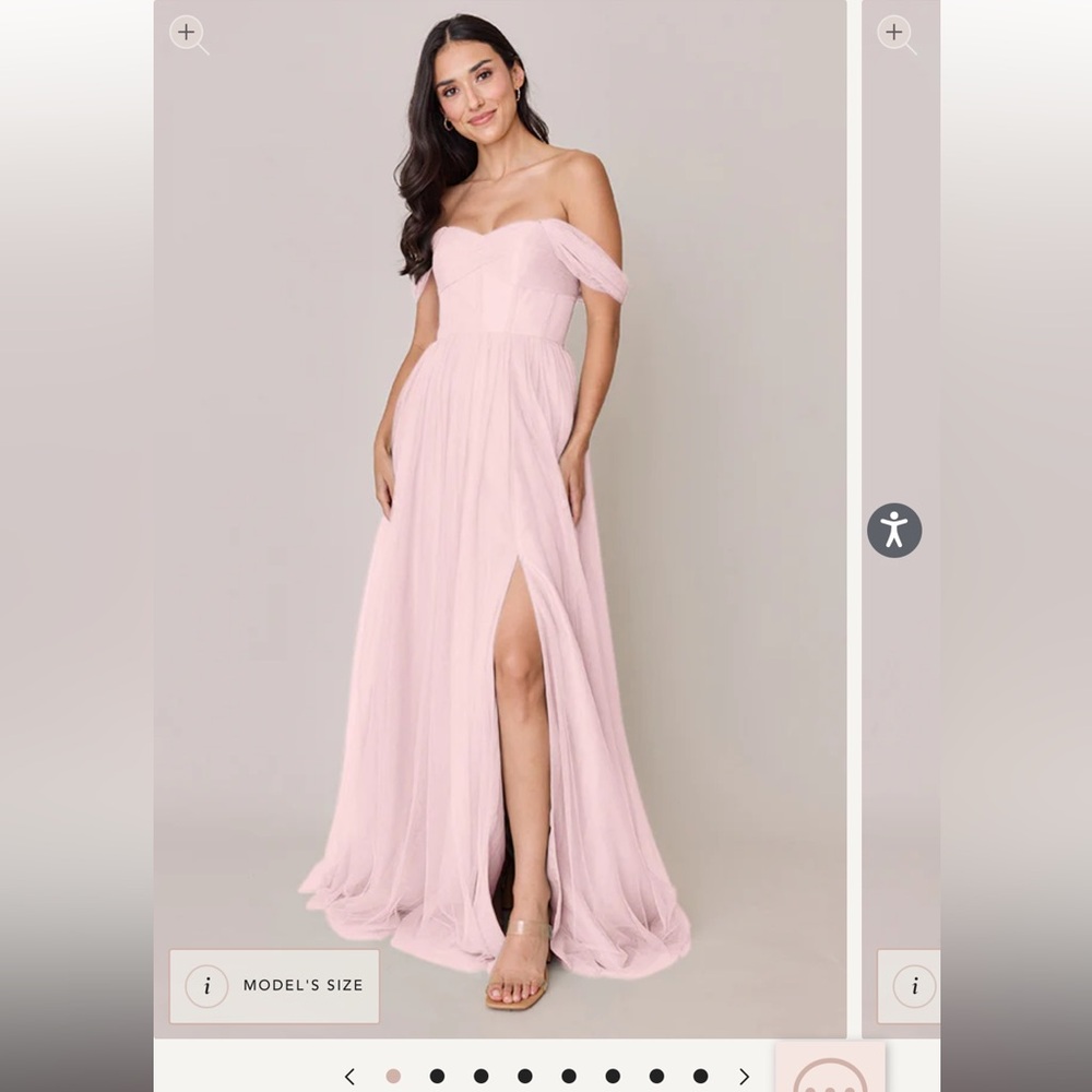 Pink Tulle Bridesmaid Dress